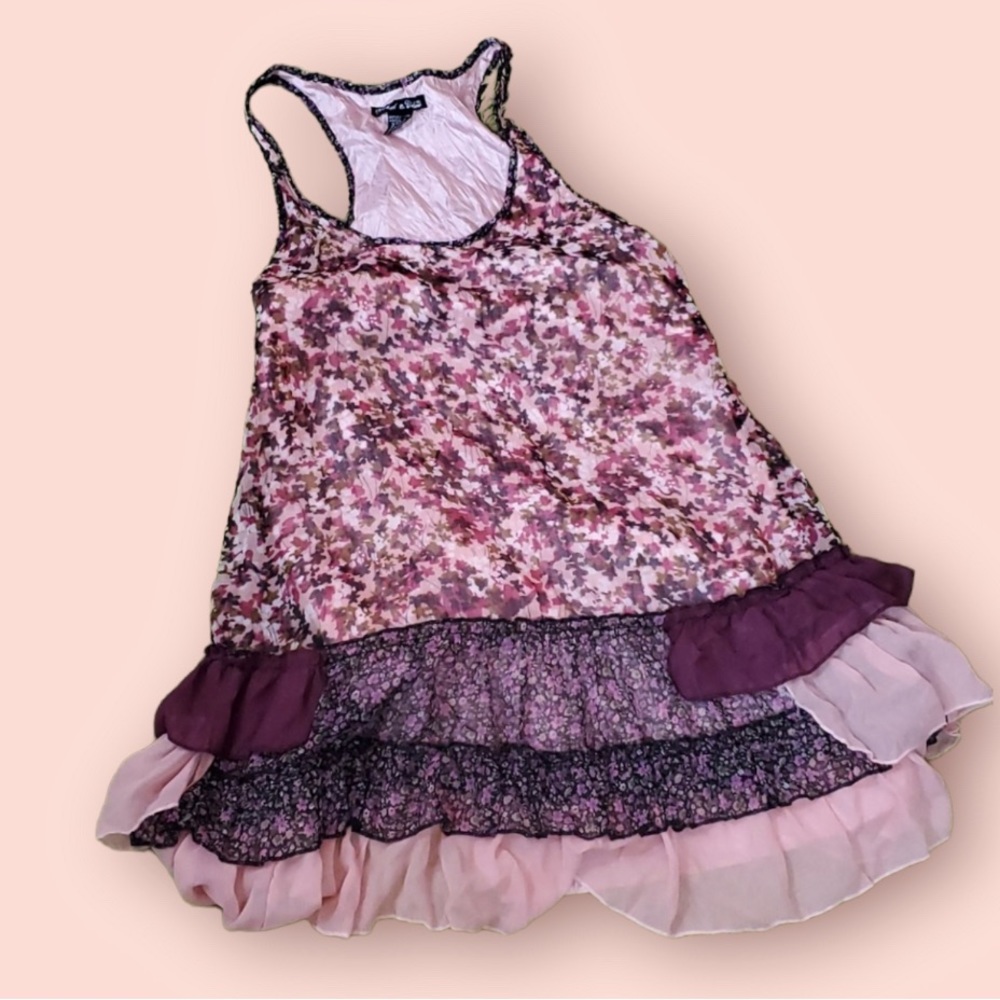 Rachael & Chloe Sundress layered ruffled tunic